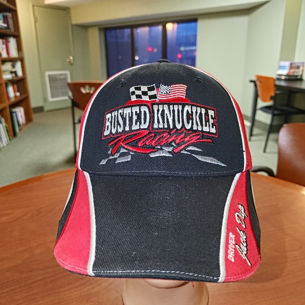 Busted Knuckle Garage BKG-WT Black/Red Wrench Twister 500 Race Team Ball Cap